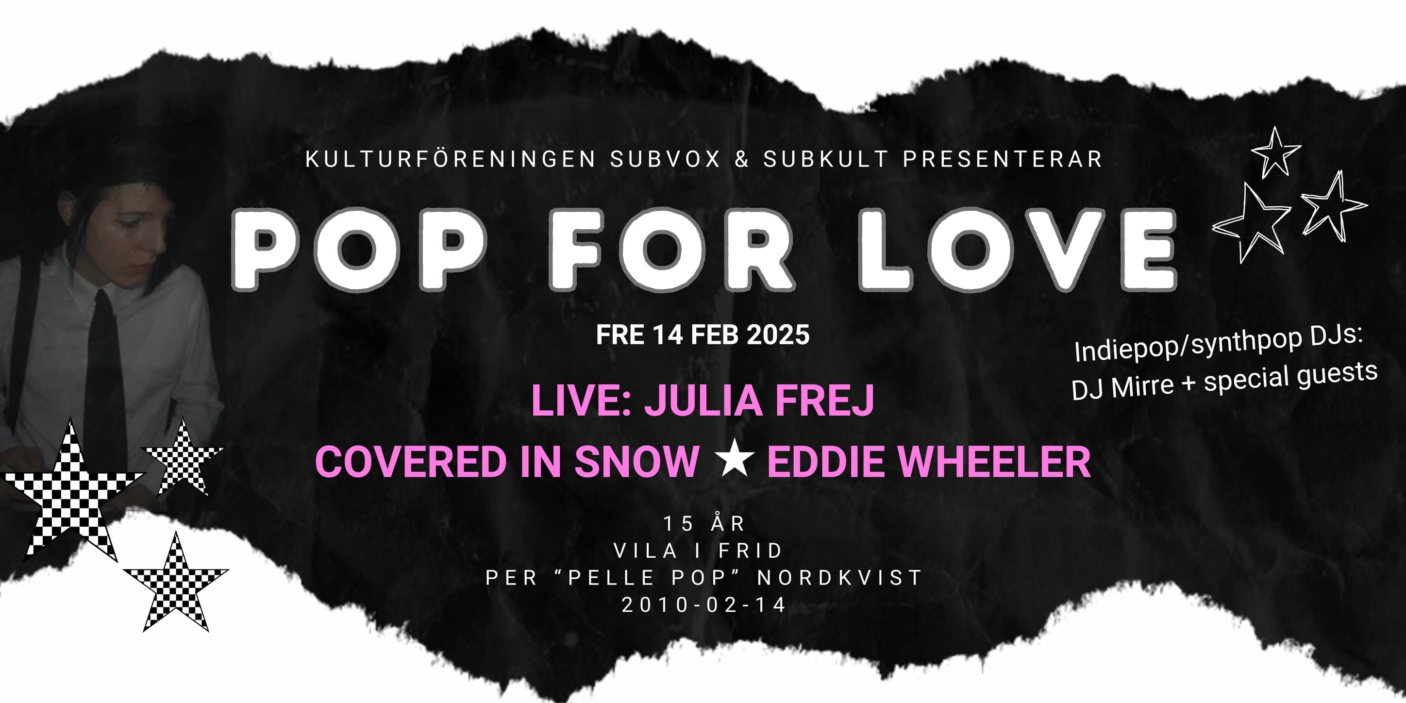 Cover Image for Gig in Gothenburg -> Pop for Love